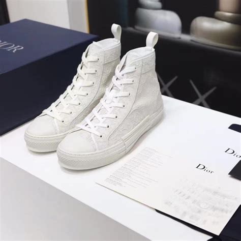 christian dior sneaker weiss|Christian Dior high tops sneakers.